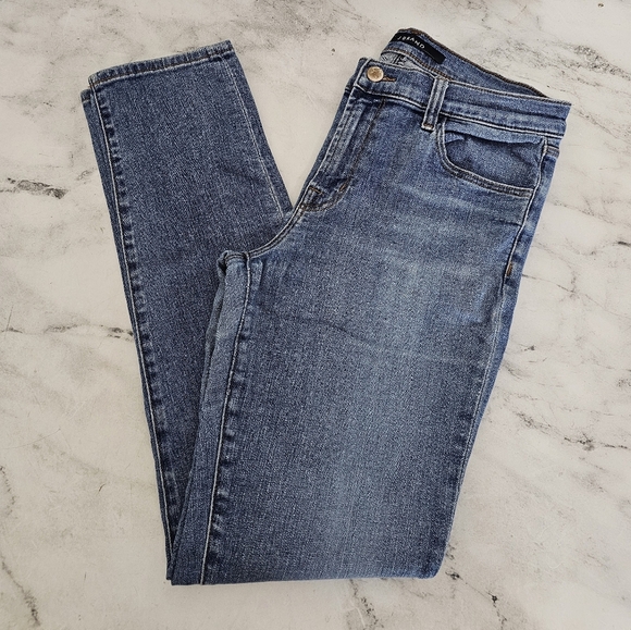 J Brand High Rise Skinny Leg Lovesick Blue Jean 29 Preowned - Picture 3 of 12